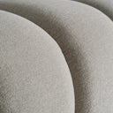 Sofá modular tapizado en poliéster en color gris con módulos acolchados – Diseño 3 / Central / 95 x 105 x 71 cm – detalle