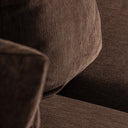 Sofá modular tapizado en poliéster en color marrón 99 x 85 cm – detalle