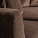 Sofá modular tapizado en poliéster en color marrón 99 x 85 cm – detalle