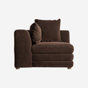 Sofá modular tapizado en poliéster en color marrón 99 x 85 cm