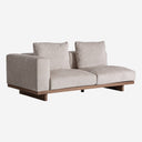Sofá modular tapizado en poliéster en color topo 199 x 95 x 85 cm