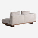 Sofá modular tapizado en poliéster en color topo 199 x 95 x 85 cm