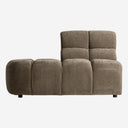 Sofá modular tapizado en poliéster en color verde – Esquinero / 134 x 98 x 80 cm