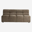 Sofá modular tapizado en poliéster en color verde – Central / 170 x 98 x 80 cm