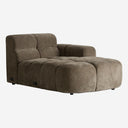 Sofá modular tapizado en poliéster en color verde – Esquinero / 87 x 170 x 80 cm
