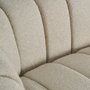 Sofá tapizado en poliéster en color beige 243 x 97 x 74 cm – detalle