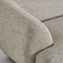 Sofá tapizado en poliéster en color beige 264 x 106 x 88 cm – detalle