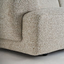 Sofá tapizado en poliéster en color beige 264 x 106 x 88 cm – detalle