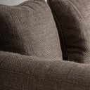 Sofá tapizado en poliéster en color beige jaspeado – detalle