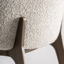 Taburete alto de algodón y hierro en color gris – detalle