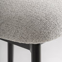 Taburete alto de madera de fresno y poliéster – Negro / 58 x 57 x 107 cm – detalle