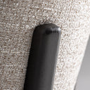 Taburete alto de poliéster y madera de fresno en color beige 47 x 53 x 92 cm – detalle