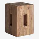 Taburete de madera de pino reciclado