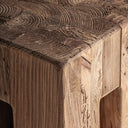Taburete de madera de pino reciclado – detalle