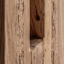 Taburete de madera de pino reciclado – detalle