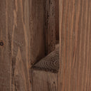 Taburete de madera de pino reciclado – detalle