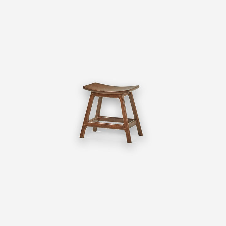 Low wooden stool