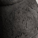 Tinaja decorativa de cerámica – Negro / 60 x 60 x 60 cm – detalle