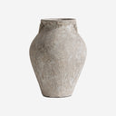 Tinaja decorativa de terracota en tonos neutros 36 x 48 cm