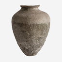 Tinaja decorativa de terracota en tonos neutros 62 x 78 cm
