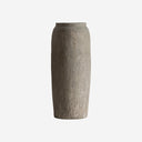 Tinaja decorativa de terracota en tonos oscuros 30 x 80 cm