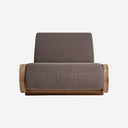 Tumbona de exterior de madera de teca reciclada en color marrón 92 x 212 x 88 cm