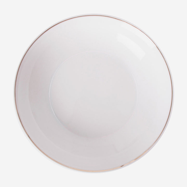 Vajilla de porcelana en color blanco 26 x 3 cm (juego de 18)