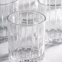 Vaso de vidrio transparente (juego de 6) – detalle