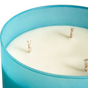 Vela aromática en color azul (pack de 4) – detalle