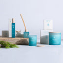 Vela aromática en color azul (pack de 6) – detalle