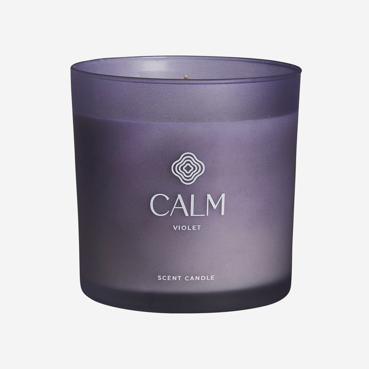Vela aromática en color morado (pack de 4)