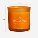 Vela aromática en color naranja (pack de 4)