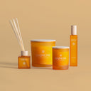 Vela aromática en color naranja (pack de 4) – detalle