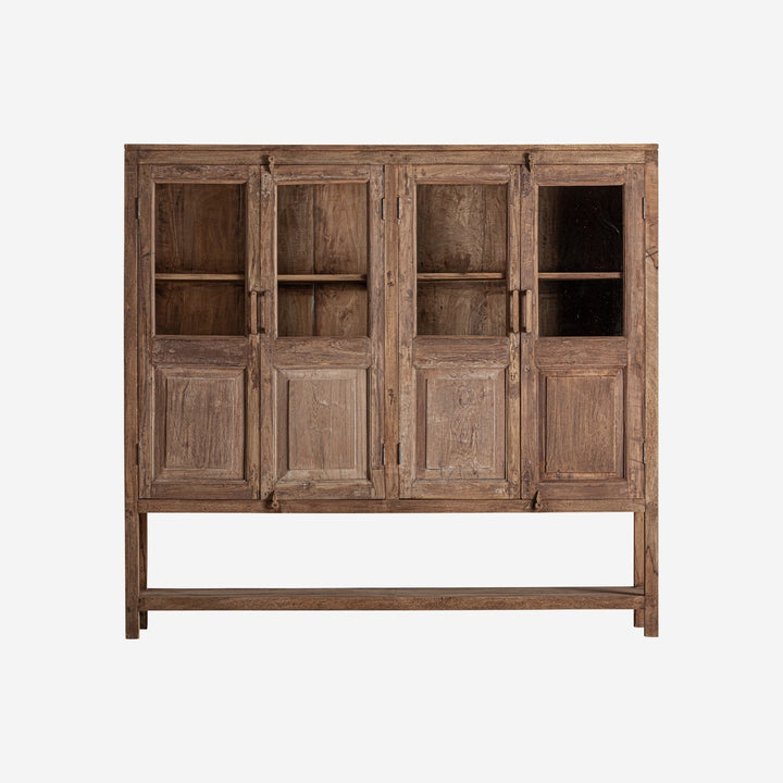 Vitrina de madera de mango en color marrón