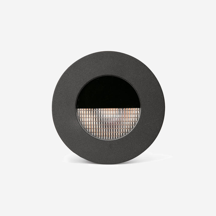 Square anodised black outdoor recessed spotlight 8,1 x 9,2 x 9,2 cm 13 W 2700 K