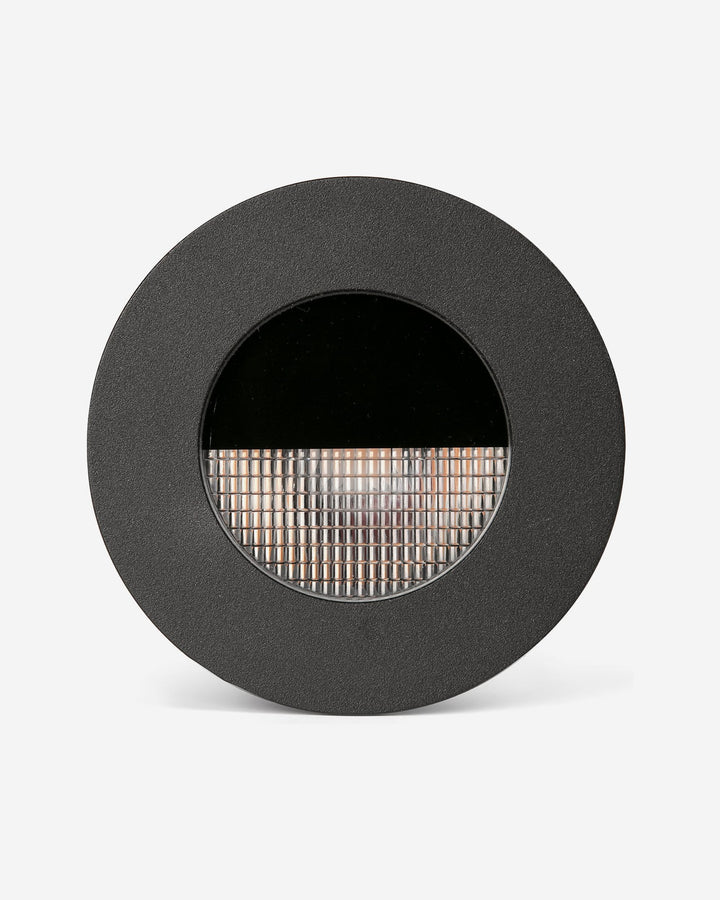 foco empotrable de exterior cuadrado negro anodizado 8,1 x 9,2 x 9,2 cm 7 w