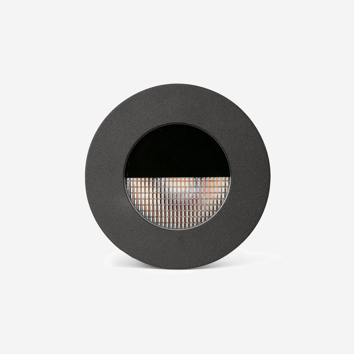 Square anodised black outdoor recessed spotlight 8,1 x 9,2 x 9,2 cm 13 W 2700 K