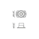 medidas de foco empotrable redondo de aluminio ø5,5-6,6 cm
