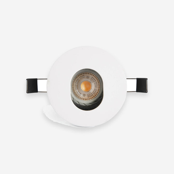 Ronde witte aluminium inbouwspot Ø9,8 x 3,7 cm