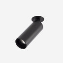 foco empotrable redondo de aluminio negro ø4,2 x 13,1 cm
