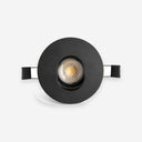 foco empotrable redondo de aluminio negro ø9,8 x 3,7 cm 10 w corte ø 85