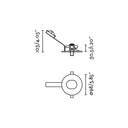medidas de foco empotrable redondo de aluminio negro ø9,8 x 3,7 cm 10 w corte ø 85