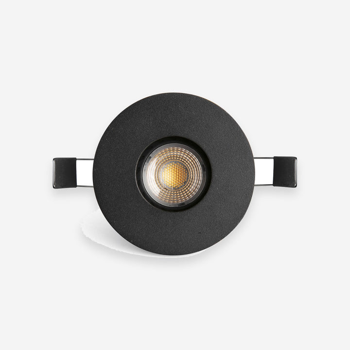 foco empotrable redondo de aluminio negro ø9,8 x 3,7 cm 10 w corte ø 85, vista 2