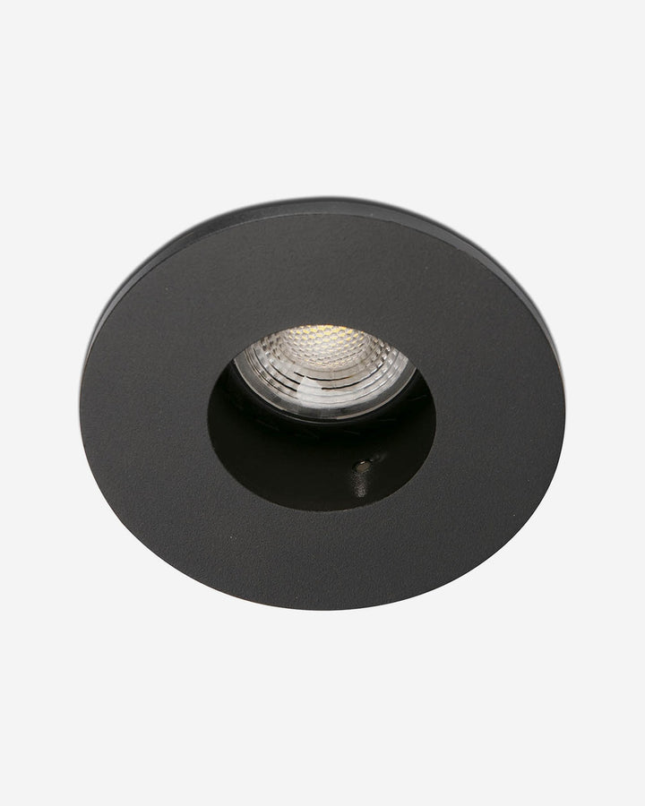 foco empotrable redondo de aluminio negro ø9,8 x 3,7 cm 10 w corte ø 85, vista 2