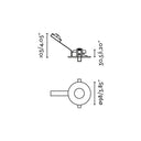 medidas de foco empotrable redondo de aluminio negro ø9,8 x 3,7 cm 10 w corte ø 85
