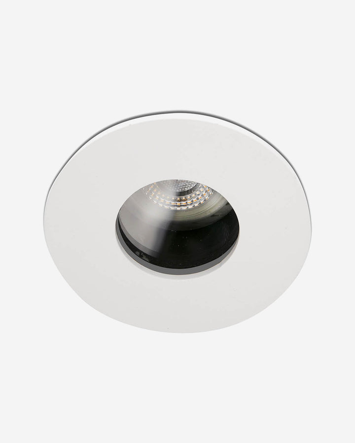 foco empotrable redondo de aluminio y cristal blanco ø9,8 x 3,7 cm 10 w ip65 corte ø 85, vista 2