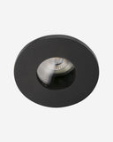 foco empotrable redondo de aluminio y cristal negro ø9,8 x 3,7 cm 10 w ip65 corte ø 85, vista 2