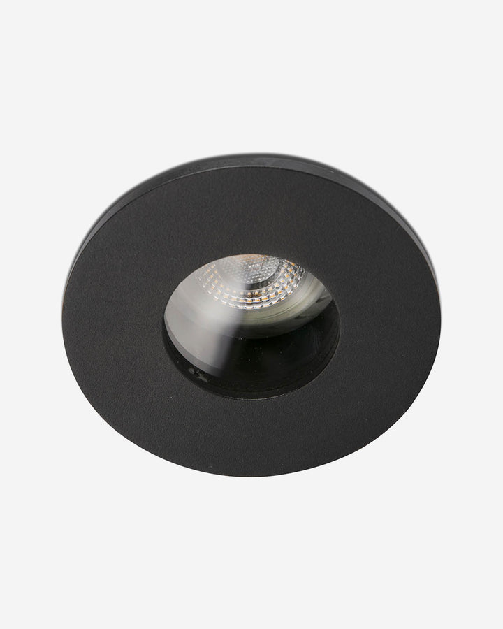 foco empotrable redondo de aluminio y cristal negro ø9,8 x 3,7 cm 10 w ip65 corte ø 85, vista 2
