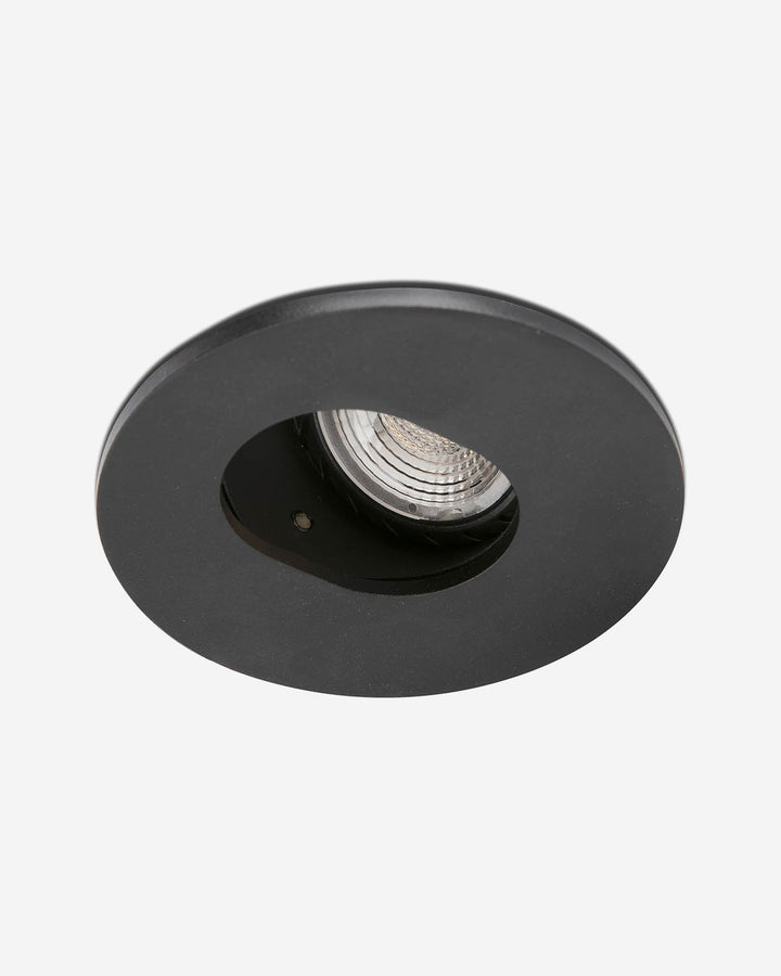 foco empotrable redondo orientable de aluminio negro ø9,8 x 3,7 cm 10 w corte ø 85, vista 2
