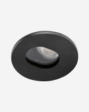 foco empotrable redondo orientable de aluminio y cristal negro ø9,8 x 3,7 cm 10 w ip65 corte ø 85, vista 2